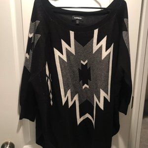NWT Aztec Print Tunic Sweater